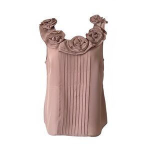 Elegant Pink Sleeveless Blouse